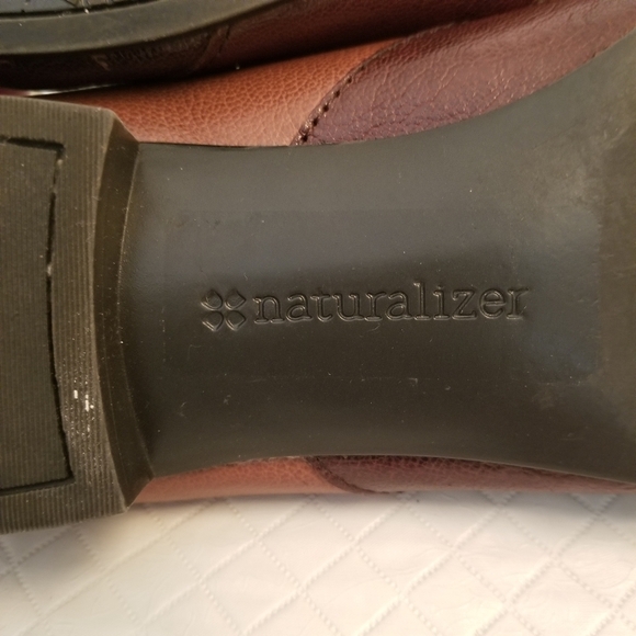 Naturalizer Coretta Loafers Womens 9M 2 Tone  Brown Leather Casual Slip On Shoes - Picture 8 of 8